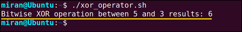 Bitwise XOR Operator
