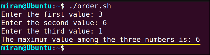 Order of Ternary Operator Evaluation in bash