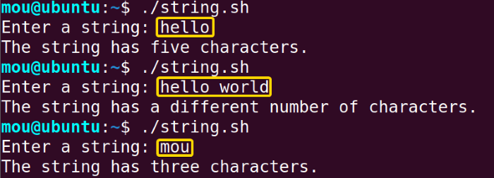 checking if a string contains specific characters using else if