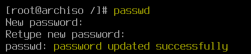 Set a password.