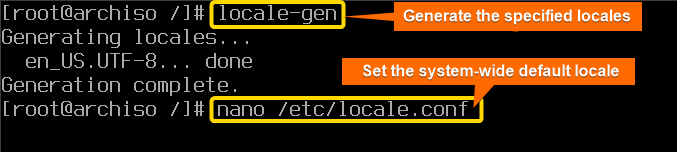 generate and update locale settings