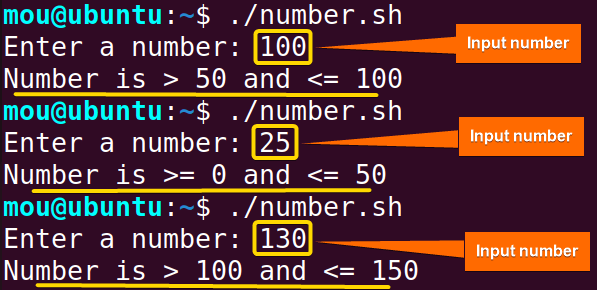 comparing numbers with ternary operator in bash case statement