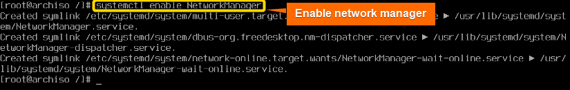 enable network manager