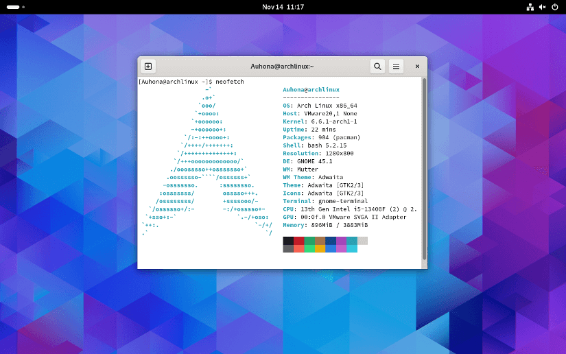 Check the system setup inside the GNOME desktop.