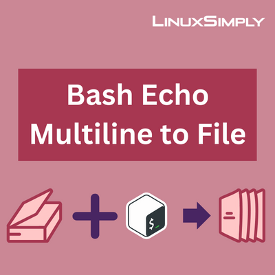 Bash echo multiline to file
