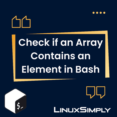 Check if an Array Contains an Element in bash