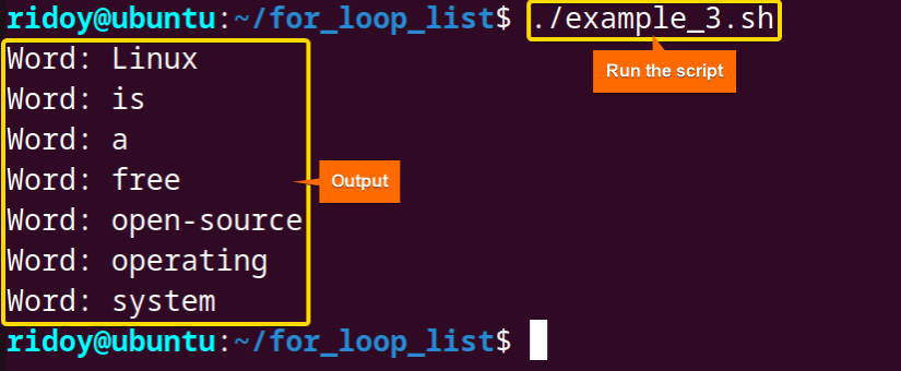 Extract Words From a Multiword String List using for loop