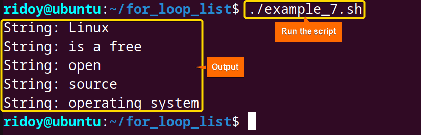 Looping Through the String Using a User-defined Separator