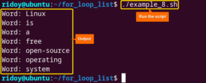 How to Iterate Through List Using “for” Loop in Bash - LinuxSimply