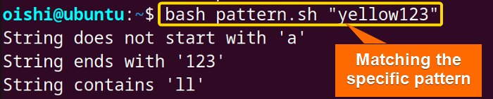 Matching specific pattern of substring
