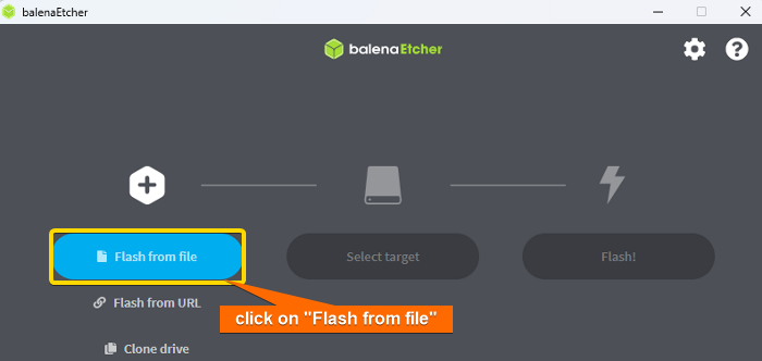  click on flash from file