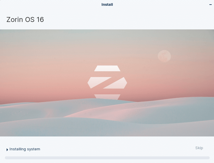 Installing Zorin OS