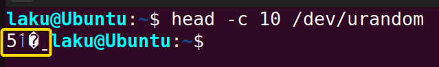 Reading specific number of characters using the head command