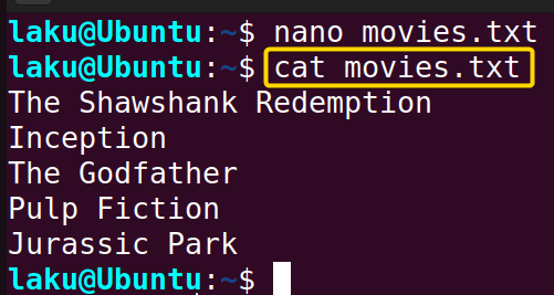 Text files of movies