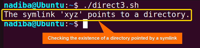 Checking the existence of a directory pointed by a symlink by using the "-L" and "-d" operators