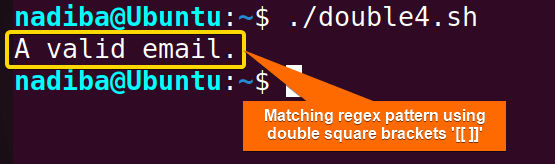 Matching regular expression (regex) pattern using double square brackets '[[ ]]' in Bash 'if' statement