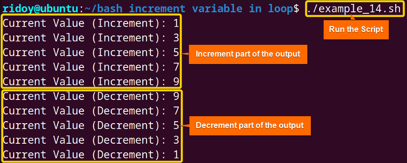 C-style "until" Loop with Increment and Decrement