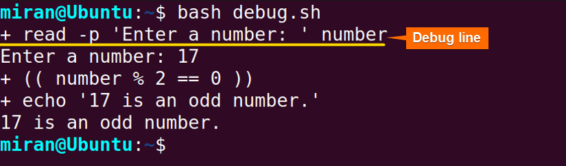  Writing “set -x” Command After the Shebang Line