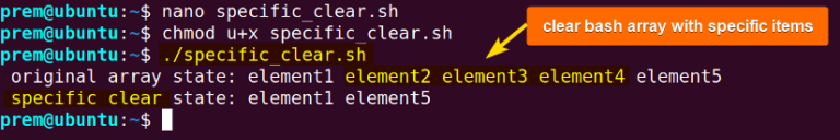 How to Clear an Array in Bash [6 Methods]