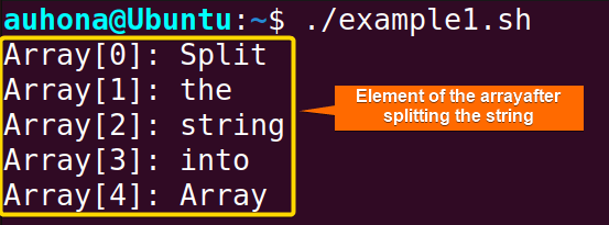 Splitting string into array.
