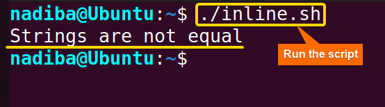 Writing bash if condition in one line using single square brackets "[ ]"