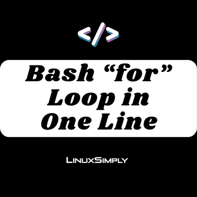 bash for loop one line