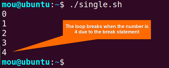break while loop based on a single condition