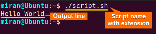 script with extension