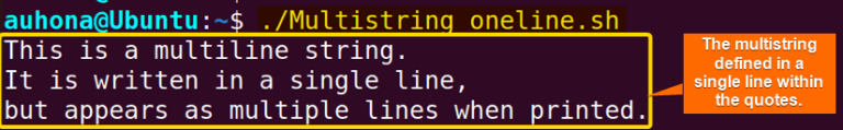 Bash Multiline String - LinuxSimply