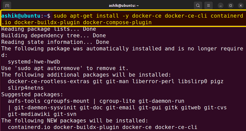 installing docker in ubuntu