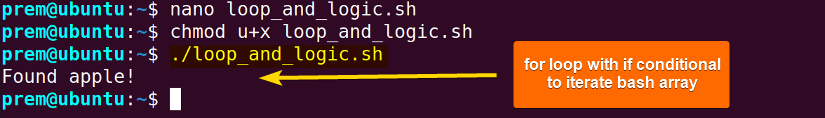 loop with conditional logic to iterate array