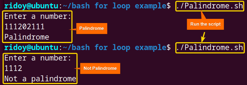 check if a number is palindrome