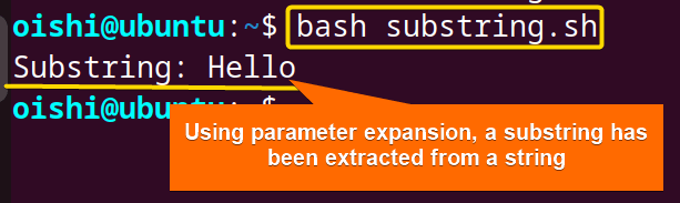 Extract substring for formatting string