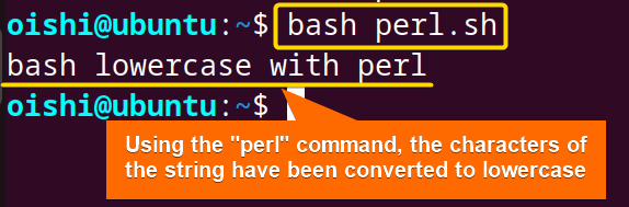 Using perl command convert the case of the article