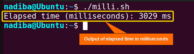 Calculate elapsed time in milliseconds in Bash