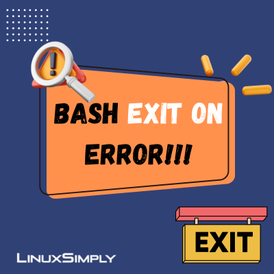 bash exit on error