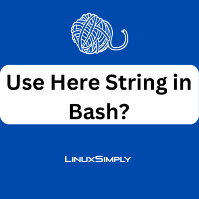 Bash here string.