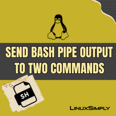 bash pipe to two commands