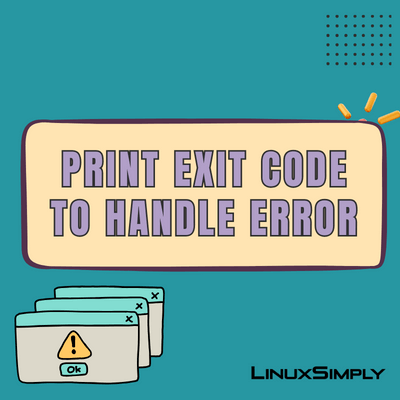 bash print exit code