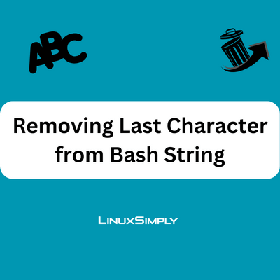Bash remove last character from string.