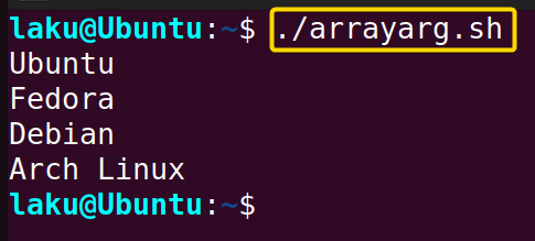 Pass array as an argument in Bash function