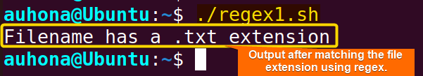 Using Bash regex inside an IF clause tomatch pattern.
