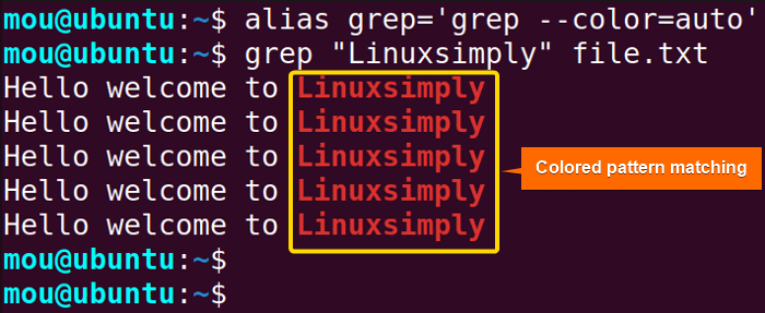 overriding commands by creating alias