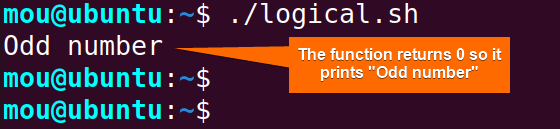 returns boolean from function using logical operators