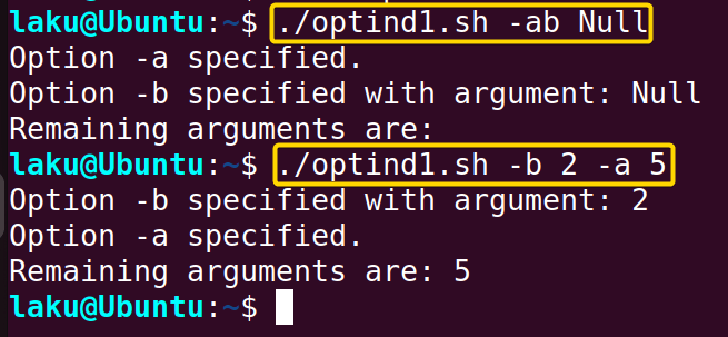 Processing extra argument using OPTIND in getopts command in Bash