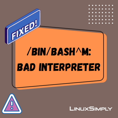 solved bin bash m bad interpreter error