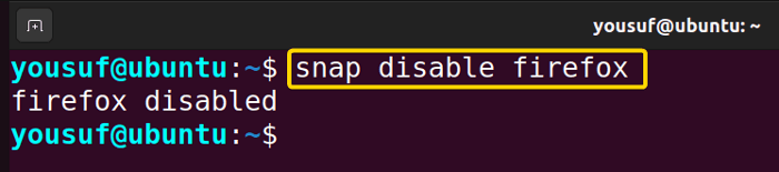 Disabling snap packages