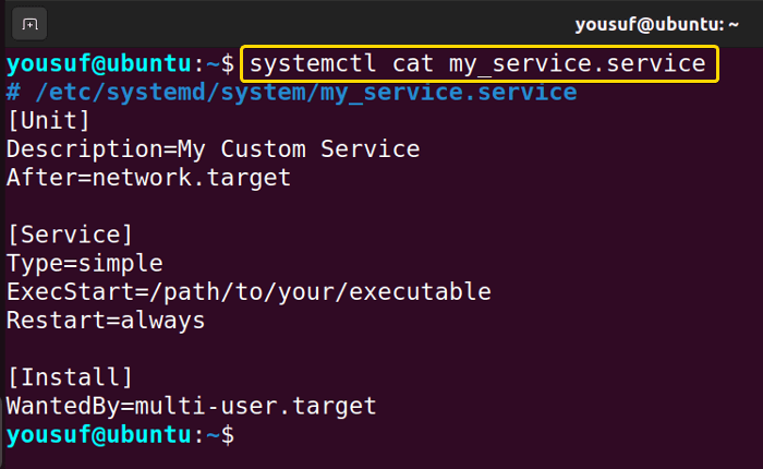 Viewing unit files using systemctl