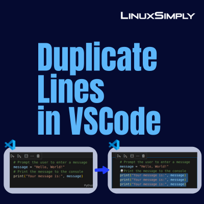 How to duplicate line in VSCode?