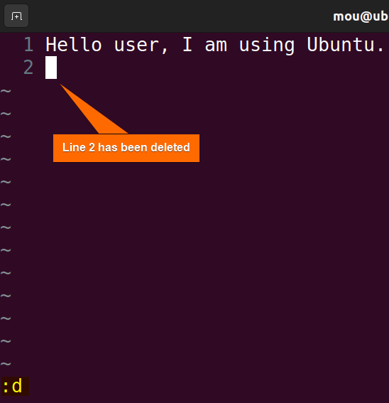deleting file contents in vim